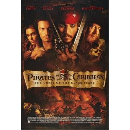 B-241 Map Of Pirates Of The Caribbean Classic Movie 18 24x36 27x40 Fabric Poster